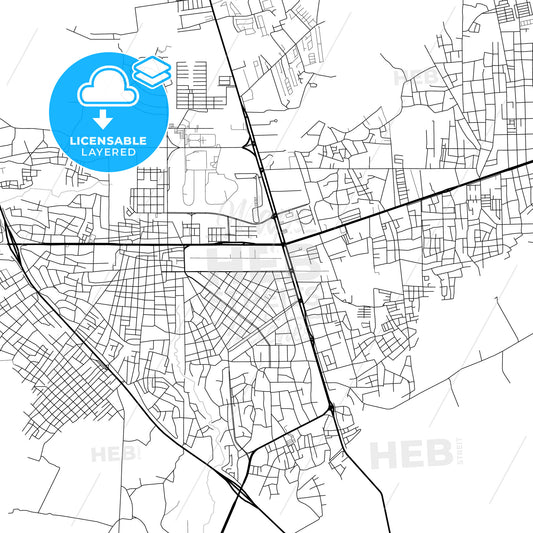 Layered PDF map of Anaco, Venezuela