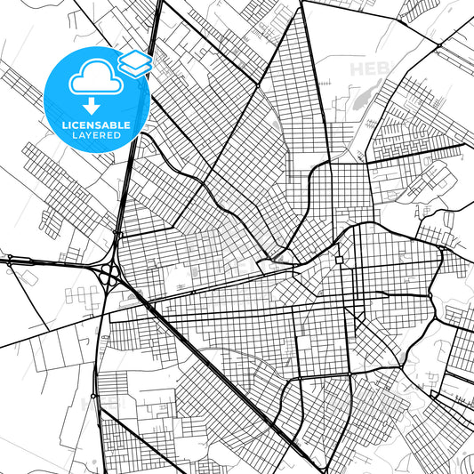 Layered PDF map of Aracatuba, Brazil