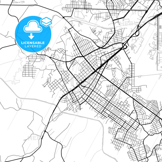 Layered PDF map of Araucaria, Brazil