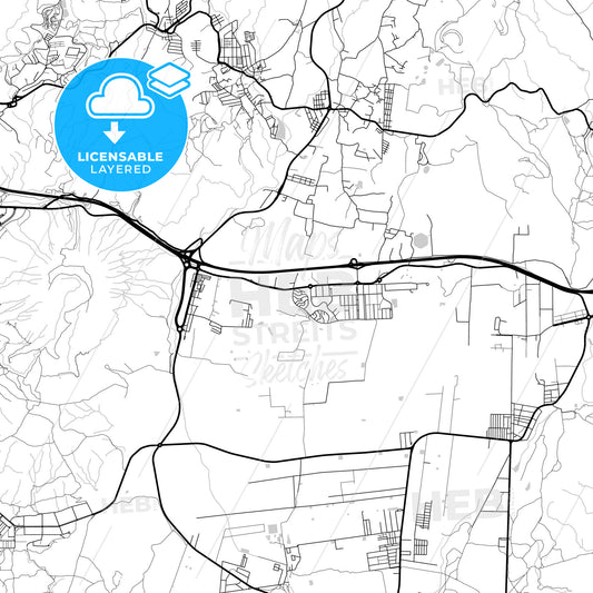 Layered PDF map of Arona, Santa Cruz de Tenerife, Spain