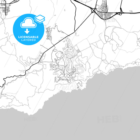 Layered PDF map of Atamaría, Murcia, Spain
