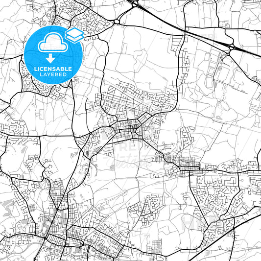 Layered PDF map of Atherton, North West England, England