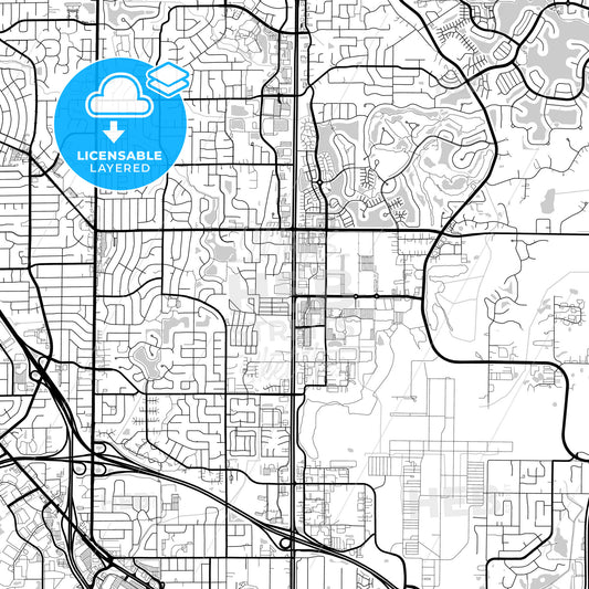 Layered PDF map of Blaine, Minnesota, United States