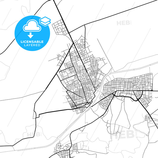Layered PDF map of Ceylanpınar, Şanlıurfa, Turkey