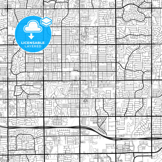Layered PDF map of Chandler, Arizona, United States