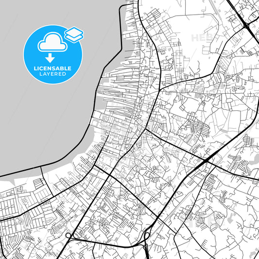 Layered PDF map of Chaophraya Surasak, Chonburi, Thailand