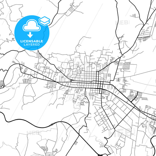 Layered PDF map of Chimaltenango, Chimaltenango, Guatemala