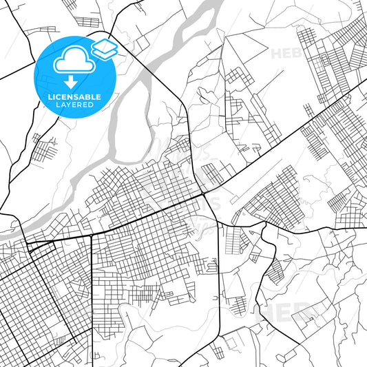 Layered PDF map of Choluteca, Choluteca, Honduras