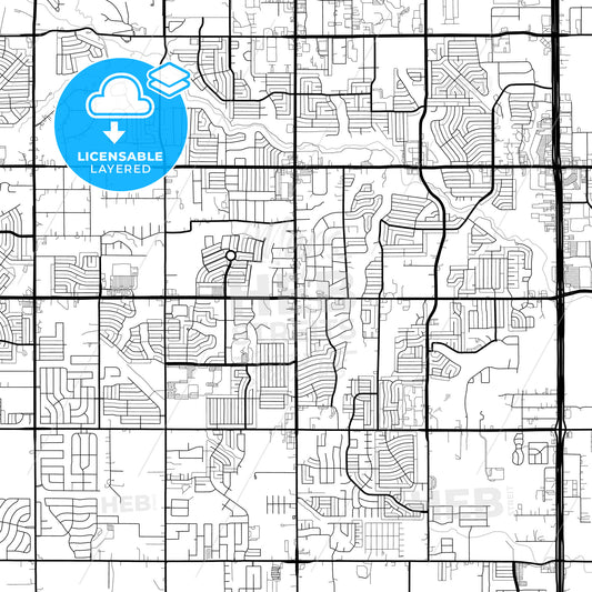Layered PDF map of DeSoto, Texas, United States