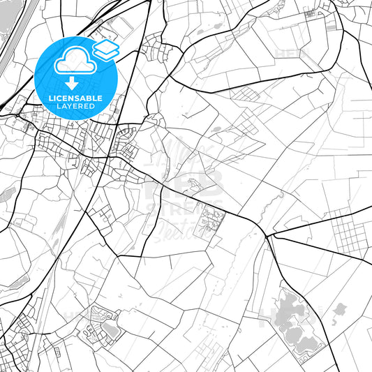 Layered PDF map of Echt-Susteren, Limburg, Netherlands
