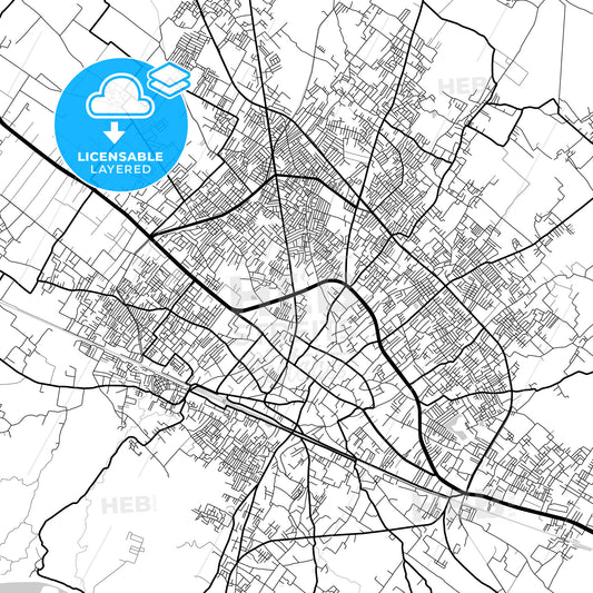 Layered PDF map of Firozabad, Uttar Pradesh, India