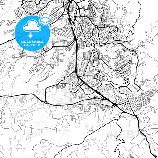 Layered PDF map of Floridablanca, Colombia