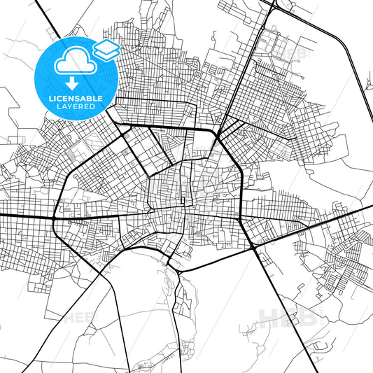 Layered PDF map of Fresnillo, Zacatecas, Mexico