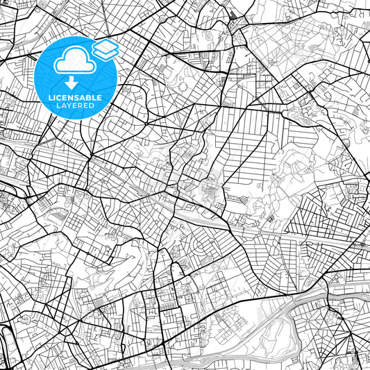 Layered PDF map of Gagny, Seine-Saint-Denis, France
