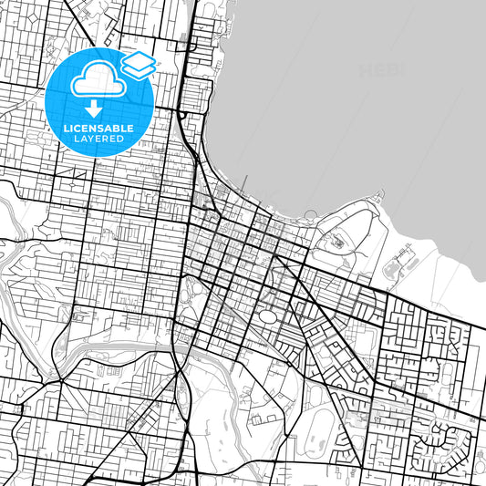 Layered PDF map of Geelong, Victoria, Australia