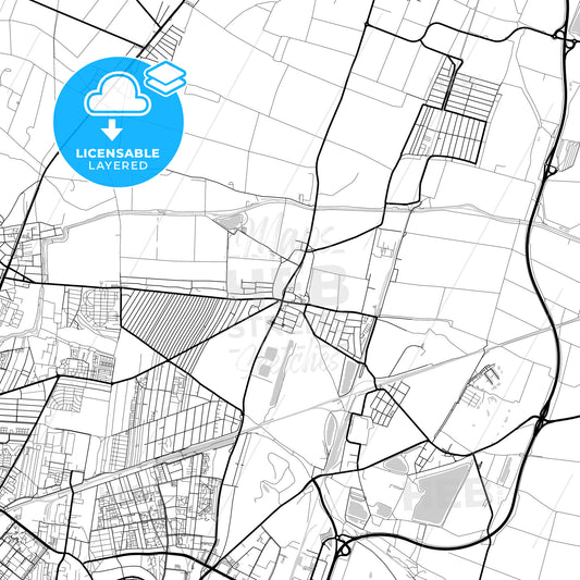 Layered PDF map of Gerasdorf bei Wien, Lower Austria, Austria