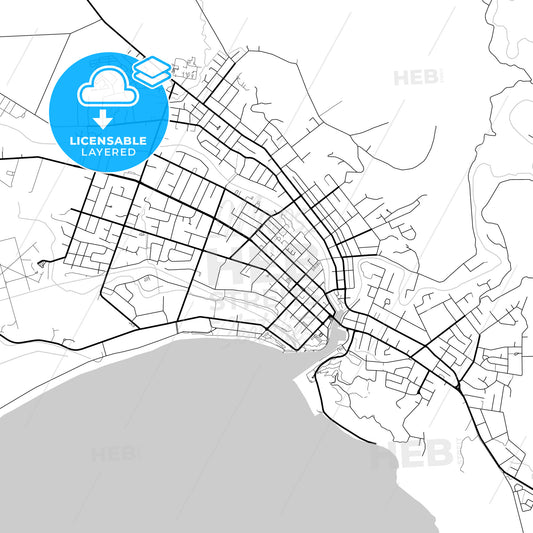 Layered PDF map of Gisborne, New Zealand