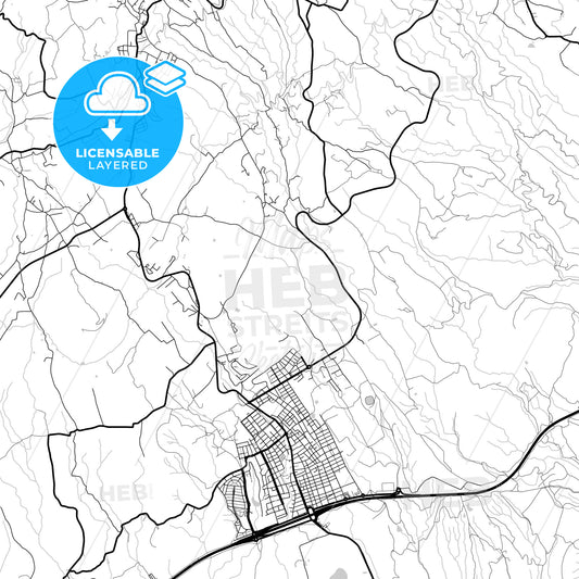 Layered PDF map of Granadilla de Abona, Santa Cruz de Tenerife, Spain