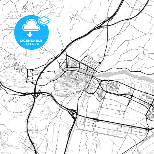 Layered PDF map of Groa de Murviedro, Valencia, Spain