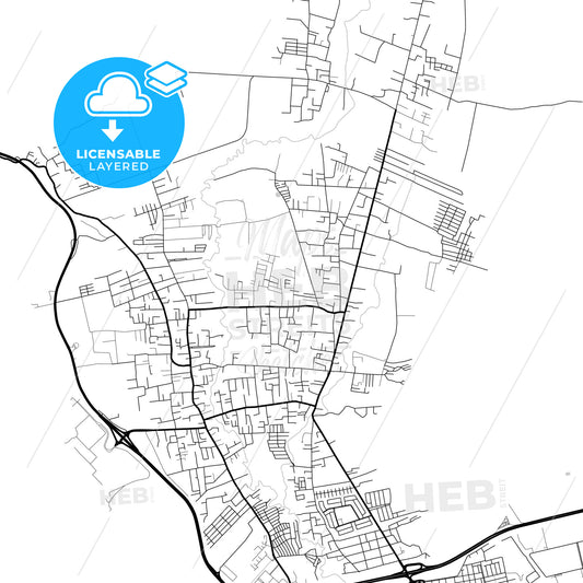Layered PDF map of Guacara, Venezuela
