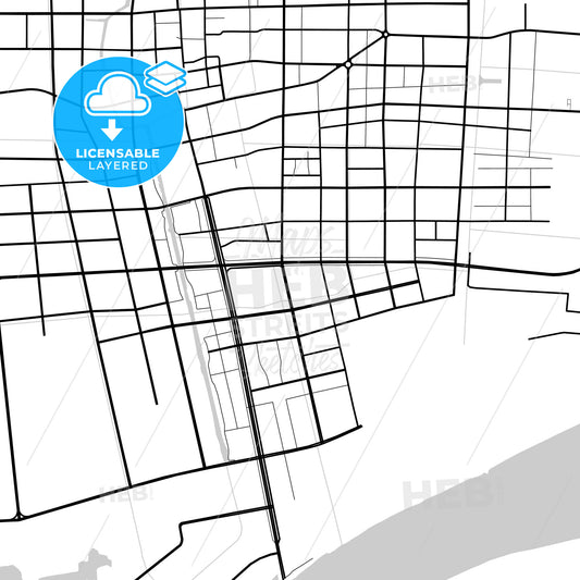 Layered PDF map of Haimen, Jiangsu, China