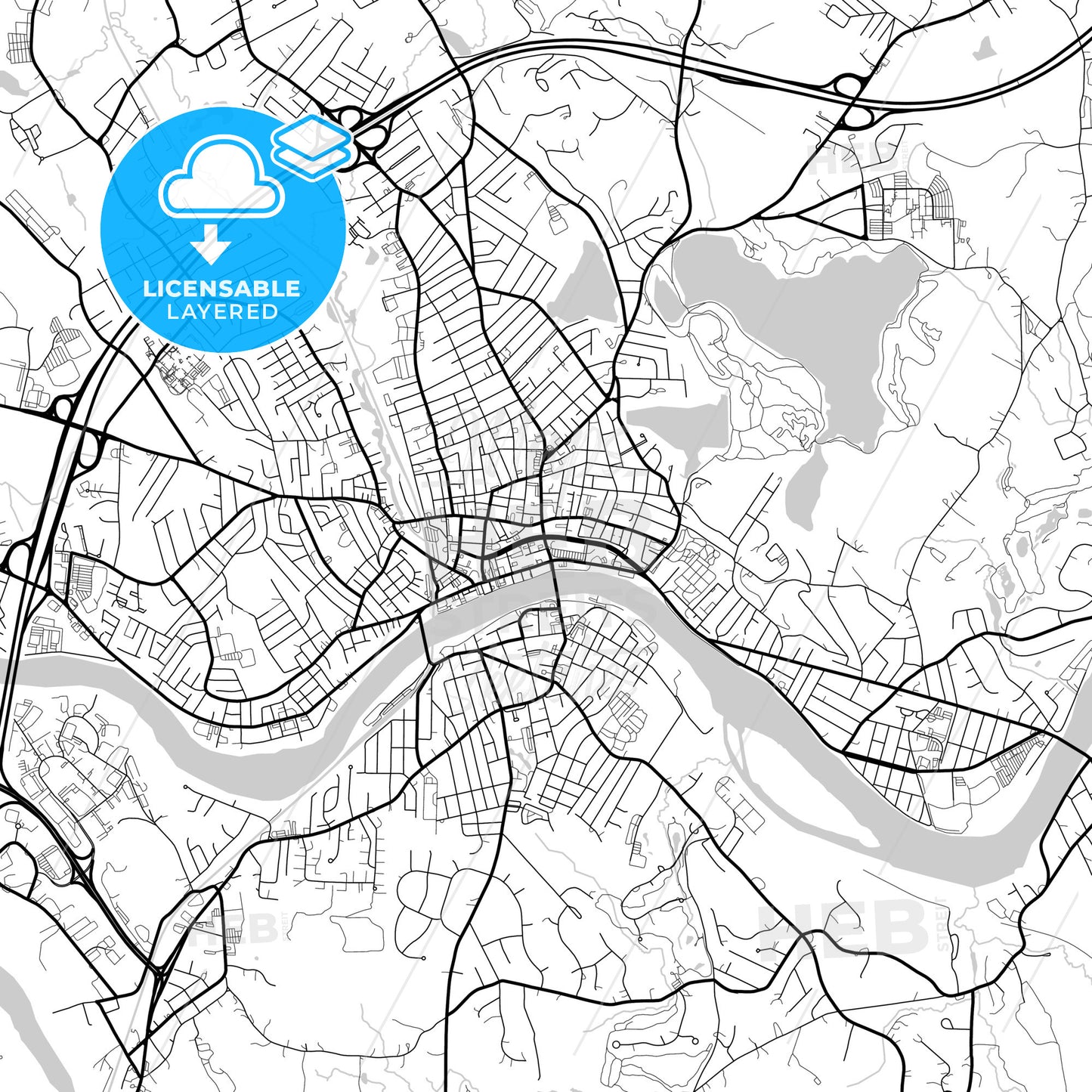 Layered PDF map of Haverhill, Massachusetts, United States