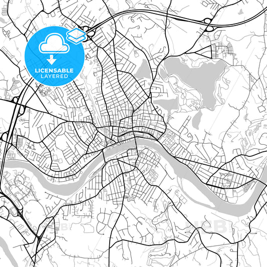 Layered PDF map of Haverhill, Massachusetts, United States