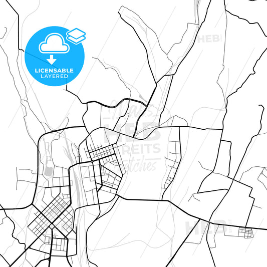 Layered PDF map of Hegang, Heilongjiang, China