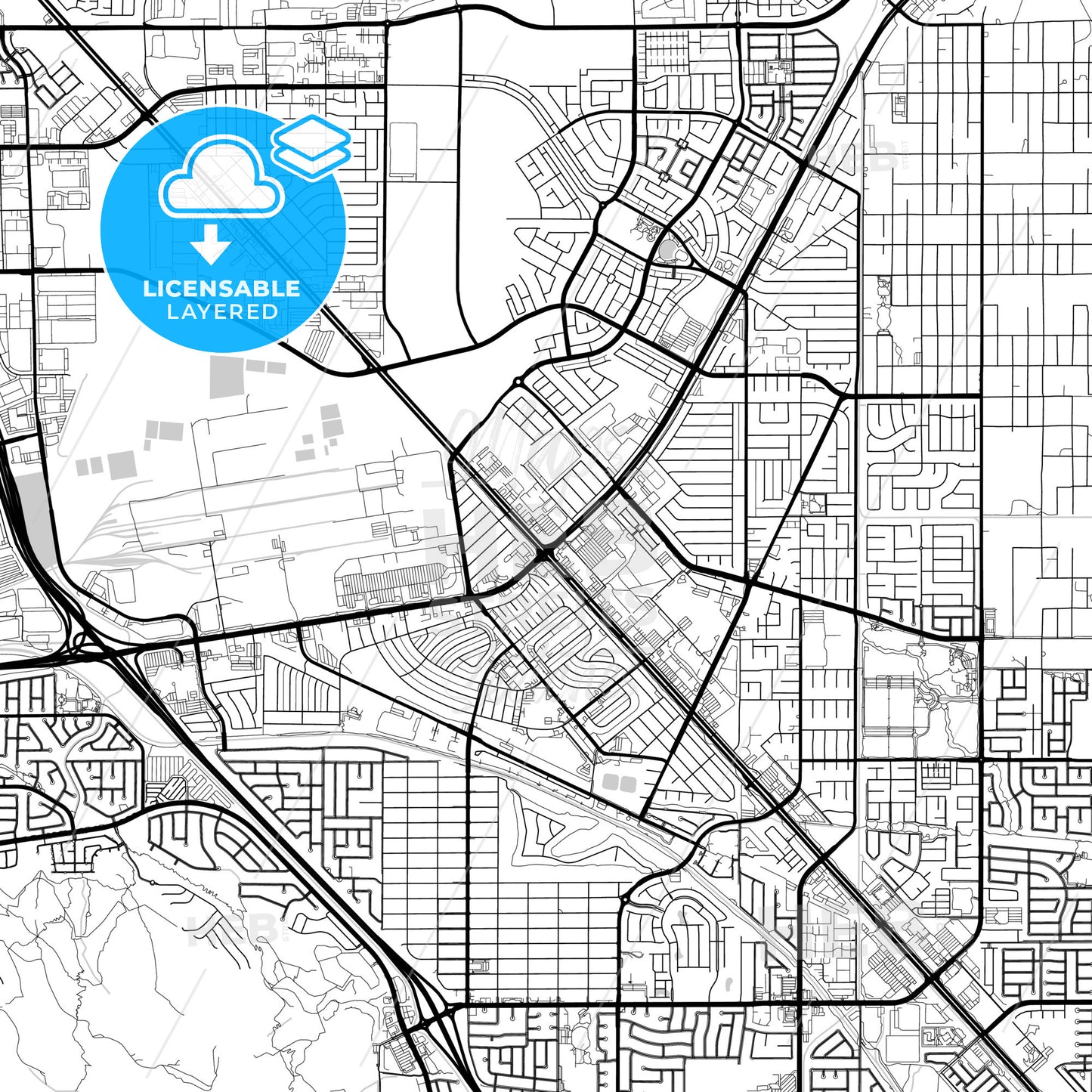 Layered PDF map of Henderson, Nevada, United States
