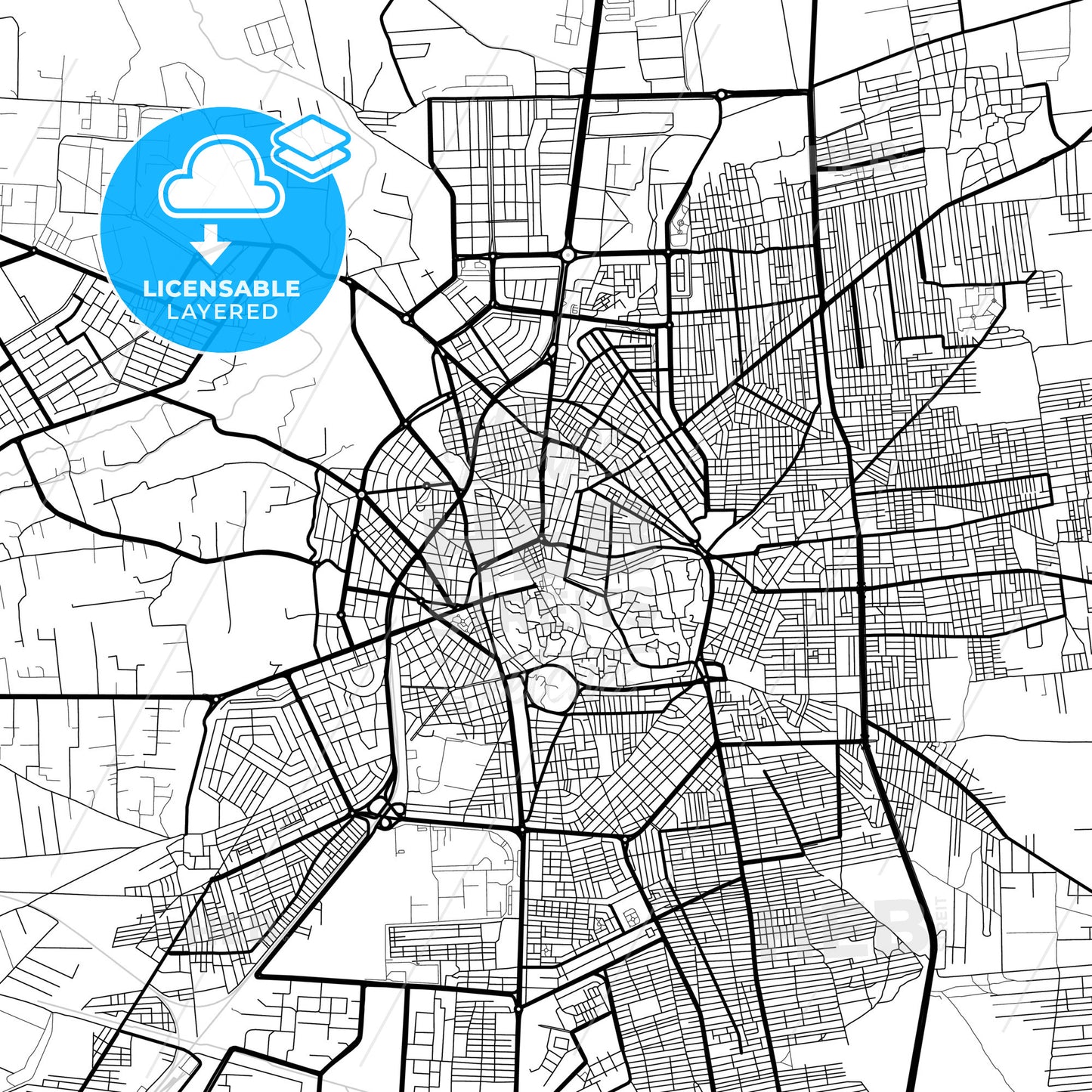 Layered PDF map of Homs, Syria