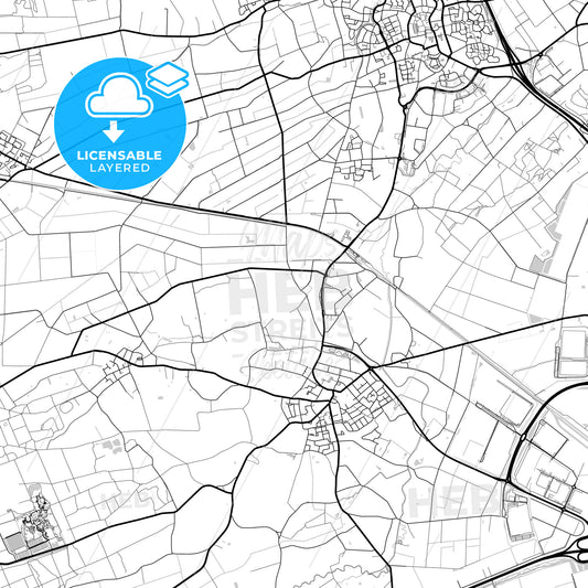 Layered PDF map of Horst aan de Maas, Limburg, Netherlands