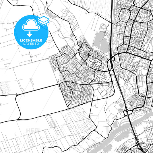 Layered PDF map of IJsselstein, Utrecht, Netherlands