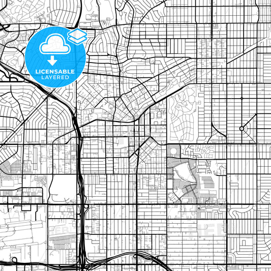 Layered PDF map of Inglewood, California, United States