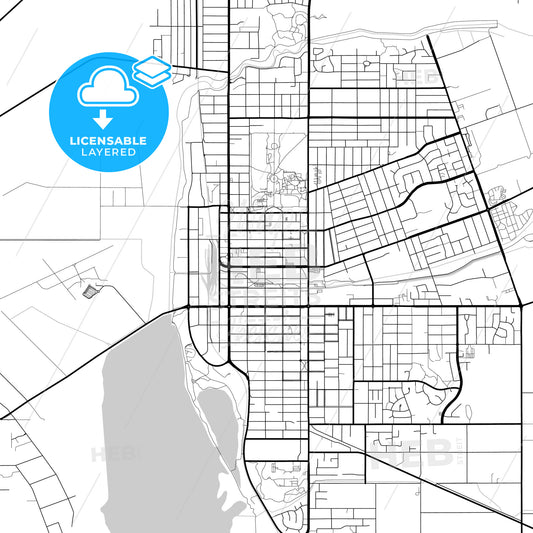 Layered PDF map of Invercargill, New Zealand