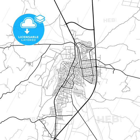 Layered PDF map of İslahiye, Gaziantep, Turkey
