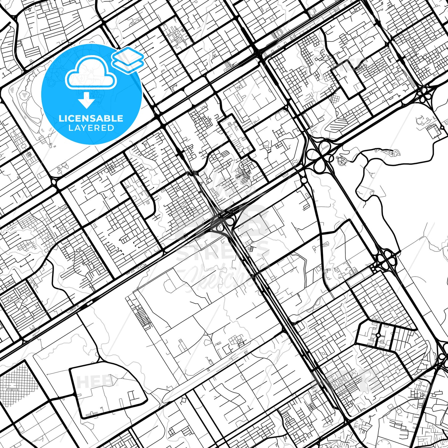 Layered PDF map of Islamabad, Islamabad, Pakistan