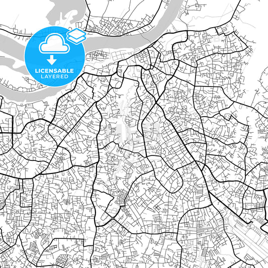 Layered PDF map of Jambi, Jambi, Indonesia