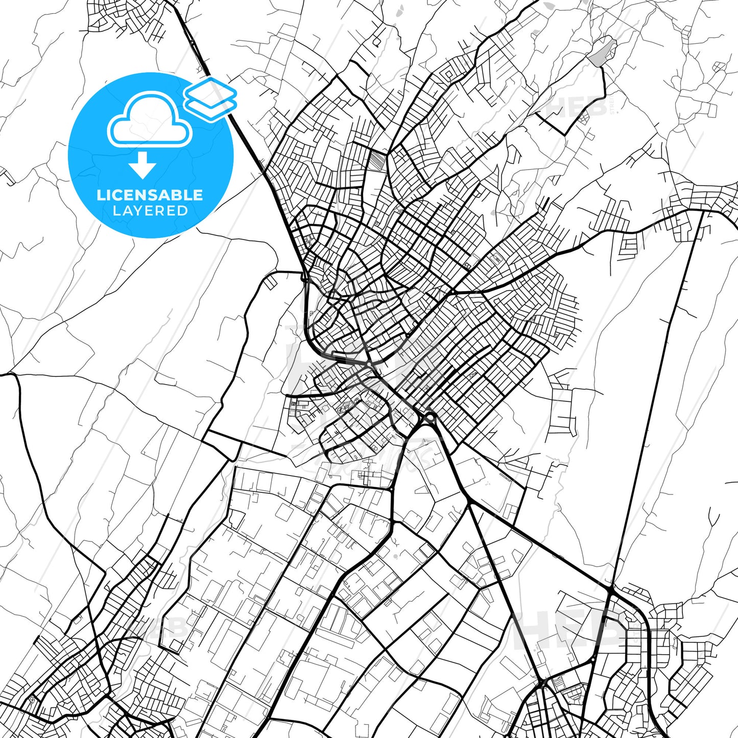 Layered PDF map of Kapaklı, Tekirdağ, Turkey