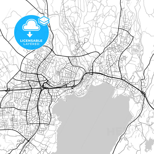 Layered PDF map of Karlskoga, Sweden