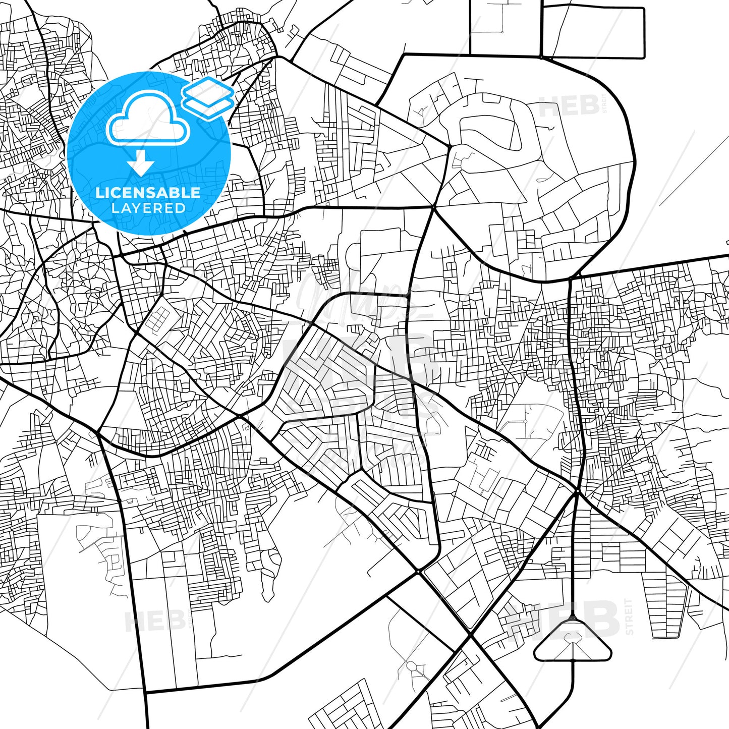 Layered PDF map of Katsina, Nigeria