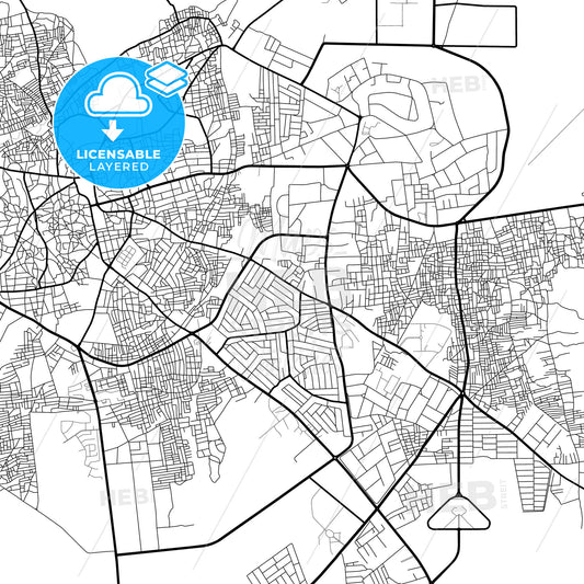 Layered PDF map of Katsina, Nigeria