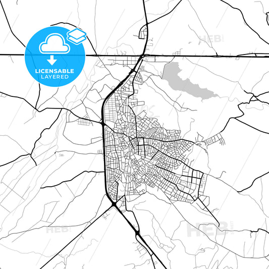 Layered PDF map of Keşan, Edirne, Turkey