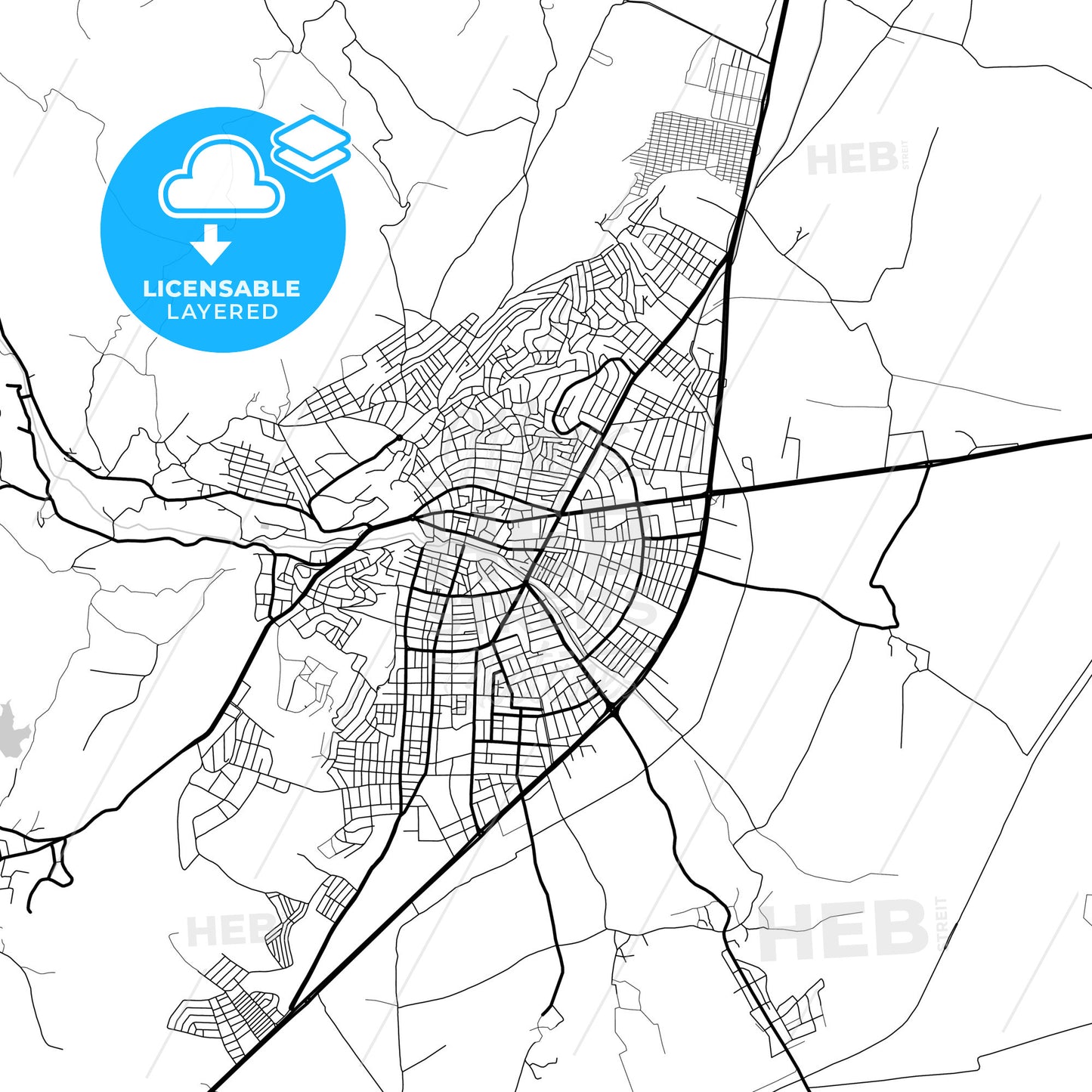 Layered PDF map of Kırıkhan, Hatay, Turkey