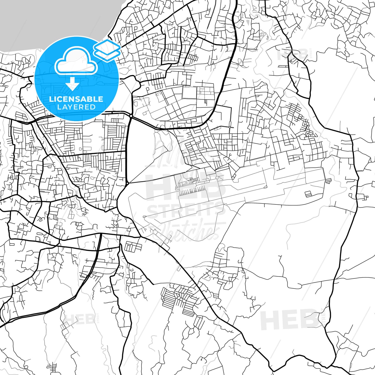 Layered PDF map of Kupang, East Nusa Tenggara, Indonesia