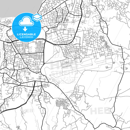 Layered PDF map of Kupang, East Nusa Tenggara, Indonesia