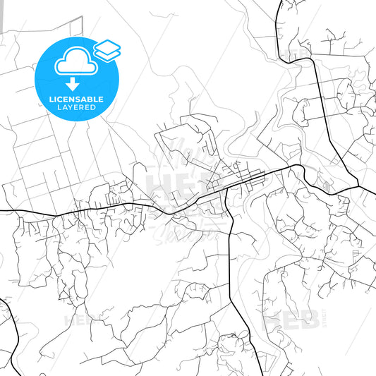 Layered PDF map of Labasa, Fiji