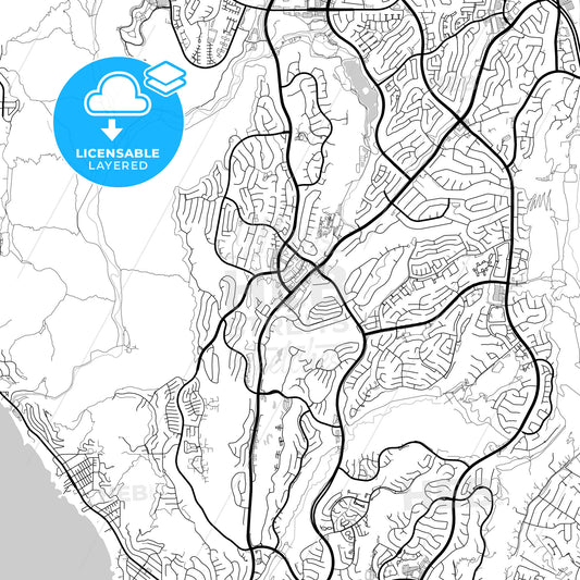 Layered PDF map of Laguna Niguel, California, United States