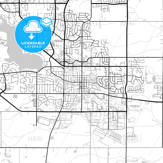 Layered PDF map of Lakeville, Minnesota, United States