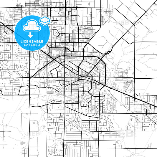 Layered PDF map of Langley, British Columbia, Canada