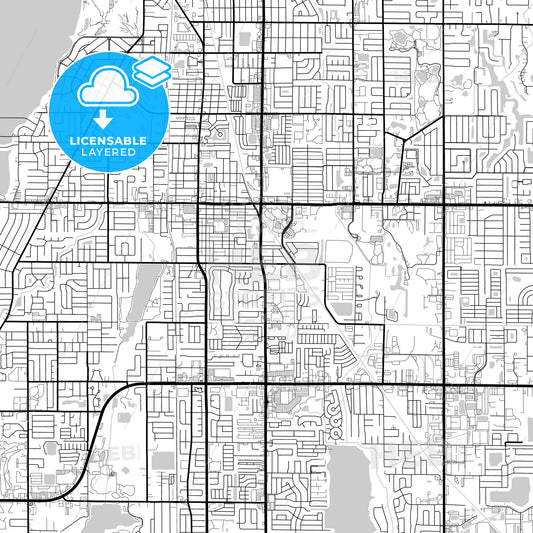Layered PDF map of Largo, Florida, United States